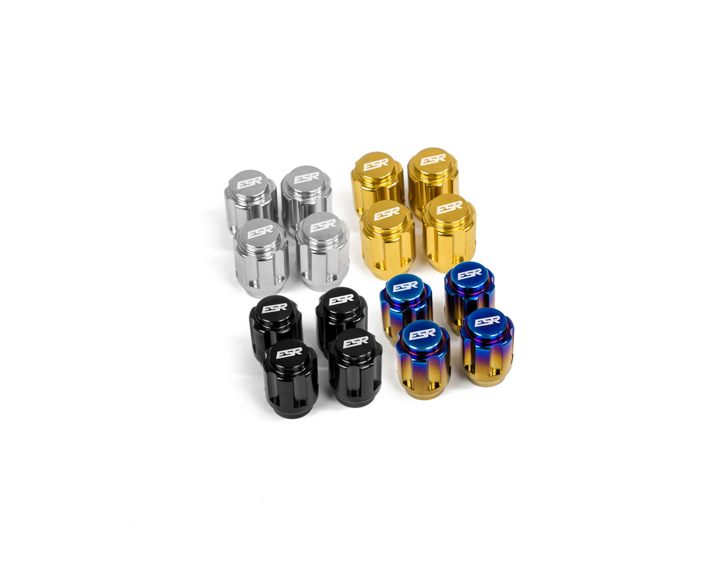 Spline Titanium Valve Stem Caps (sold as set)