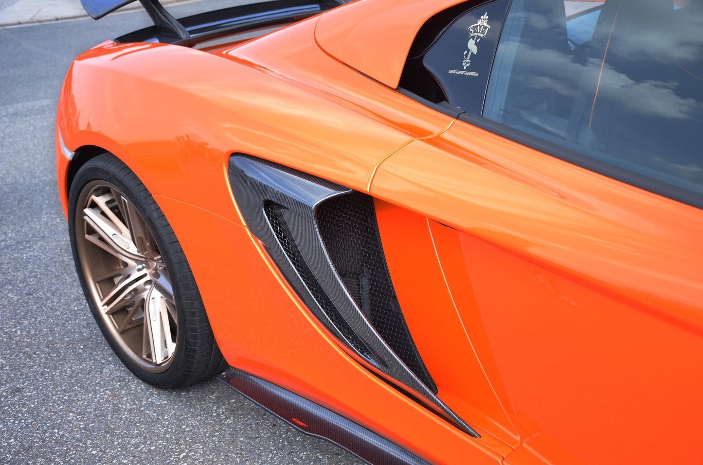 CMST Carbon Fiber Rear Fender Side vents for McLaren 650S