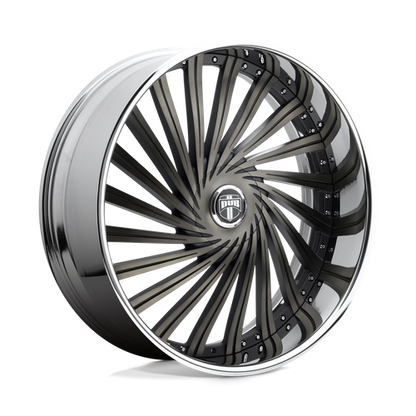 DUB S241 Dazed Wheel, 26x9.0 +5 Offset 5x120.65/5x127, Matte Black Double Dark Tint - S241269008+05