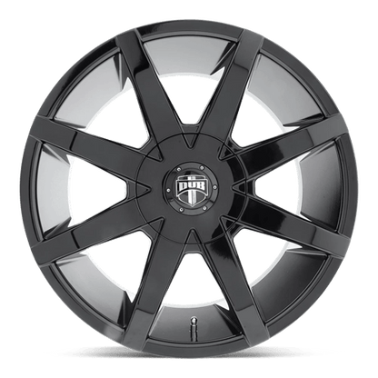 DUB S110 Push Wheel, 20x8.5 +45 Offset 5x114.3/5x120, Gloss Black - S110208552+45