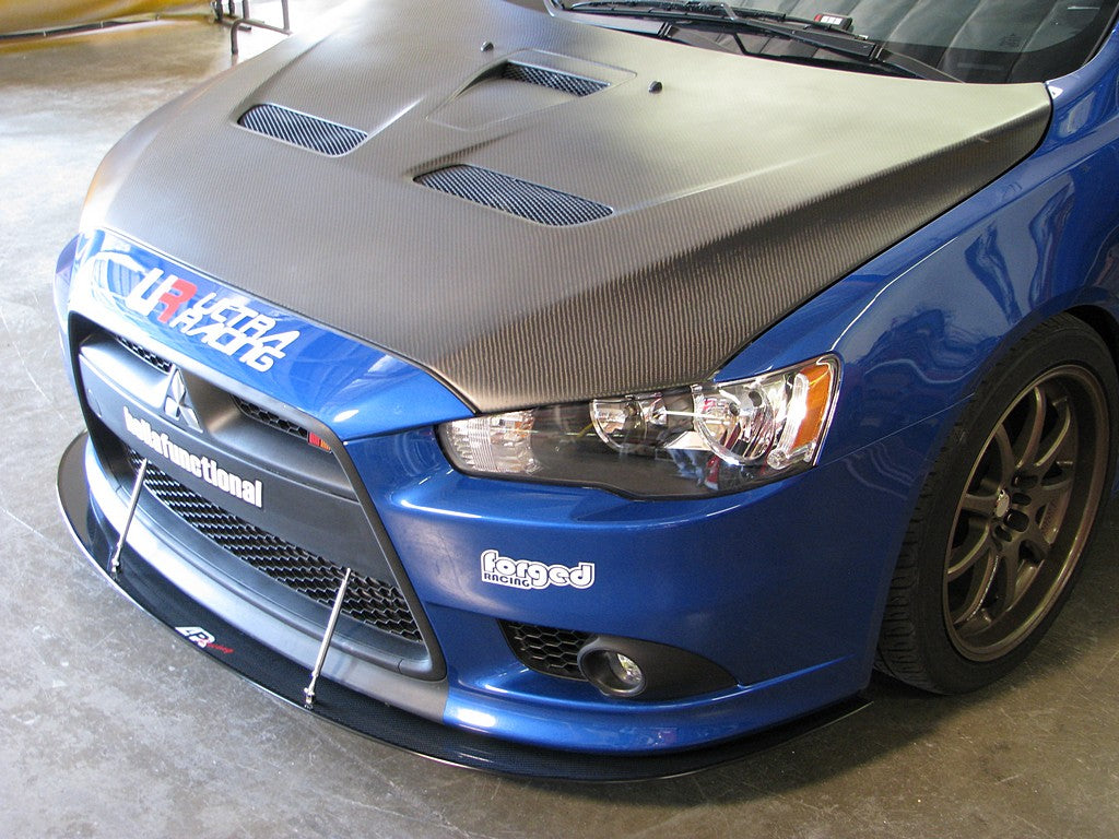 APR Performance Carbon Fiber Wind Splitter With Rods - CW-410099-C-Dub Tech