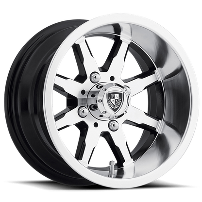 Set of 4: Fairway Alloys Fa142 Shift Wheel, 12x6.0 -30 Offset 4x101.6, Machined Gloss Black - FA-142-M