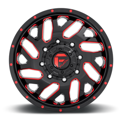 FUEL TRITON GLOSS BLACK RED TINTED CLEAR
