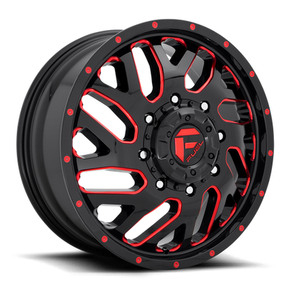 FUEL TRITON GLOSS BLACK RED TINTED CLEAR