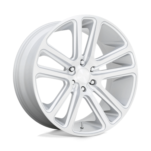 DUB S257 Flex Wheel, 22x9.5 +0 Offset 5x115, Gloss Silver Brushed Face - S257229590+20