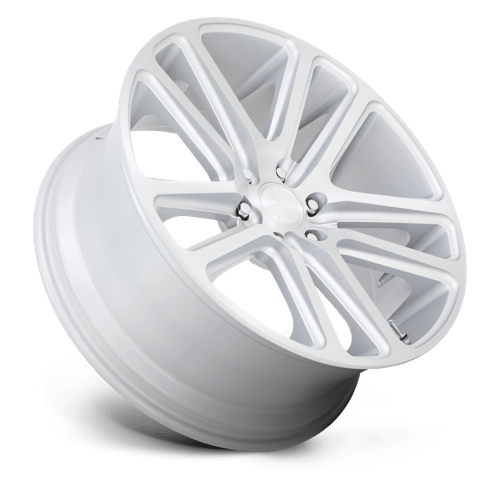 DUB S257 Flex Wheel, 22x9.5 +0 Offset 5x115, Gloss Silver Brushed Face - S257229590+20