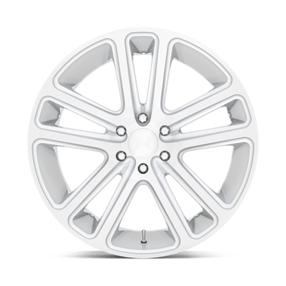 DUB S257 Flex Wheel, 22x9.5 +0 Offset 5x115, Gloss Silver Brushed Face - S257229590+20