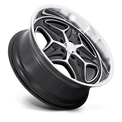 Foose F171 Merlot Wheel, 22x10.5 +6 Offset 5x120.65, Gloss Black Machined - F17122056160