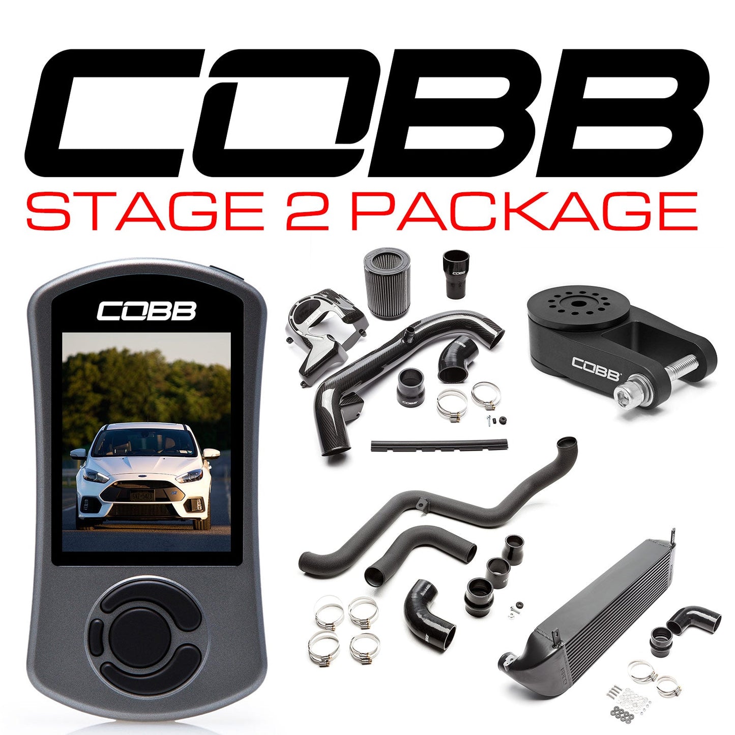 Cobb Stage 2 Power Package w/Accessport V3 - Ford Focus RS 2016-2018