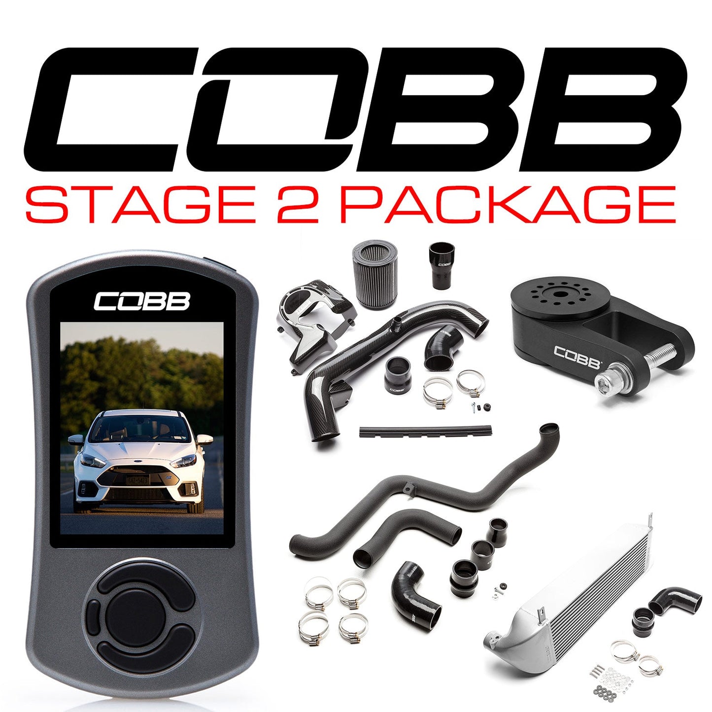 Cobb Stage 2 Power Package w/Accessport V3 - Ford Focus RS 2016-2018