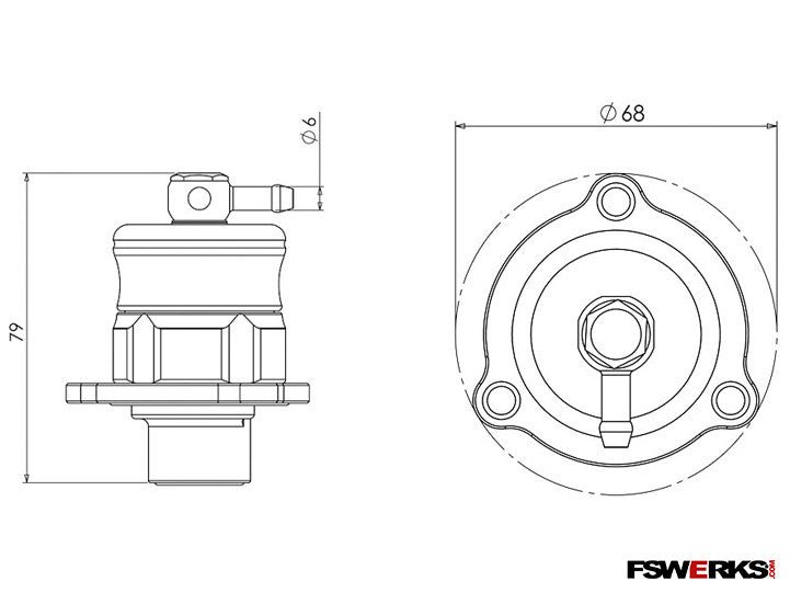 Turbosmart Kompact Dual Port BOV - Ford Focus ST 2013+
