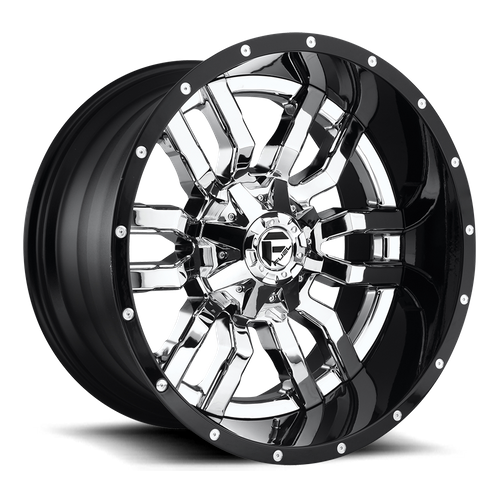 FUEL SLEDGE CHROME PLATED GLOSS BLACK LIP