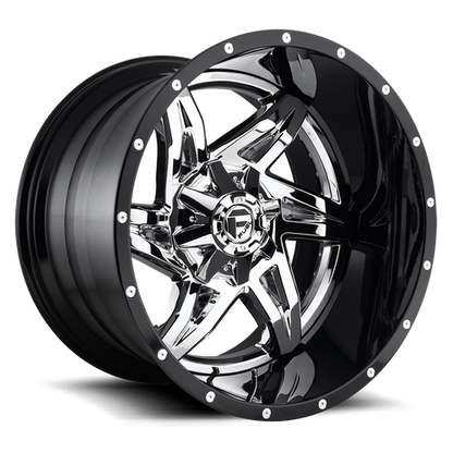 FUEL ROCKER CHROME PLATED GLOSS BLACK LIP