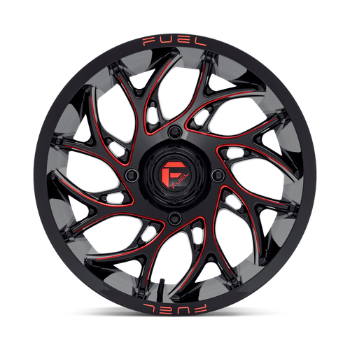 FUEL UTV GLOSS BLACK MILLED CANDY RED