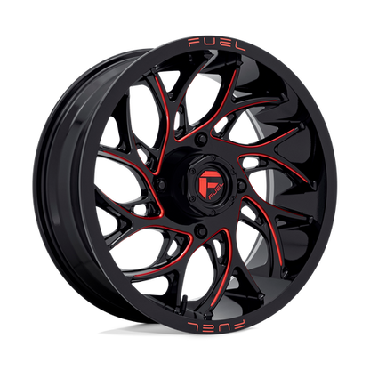 FUEL UTV GLOSS BLACK MILLED CANDY RED