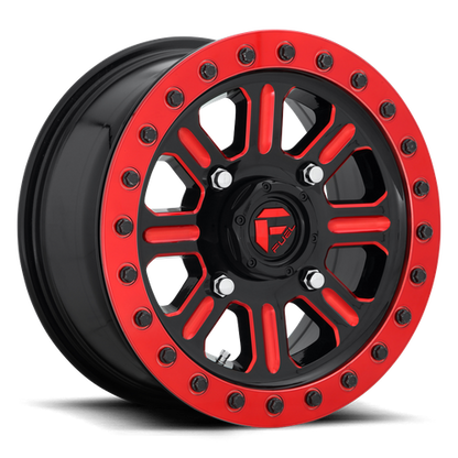 FUEL BEADLOCK GLOSS BLACK RED TINTED CLEAR