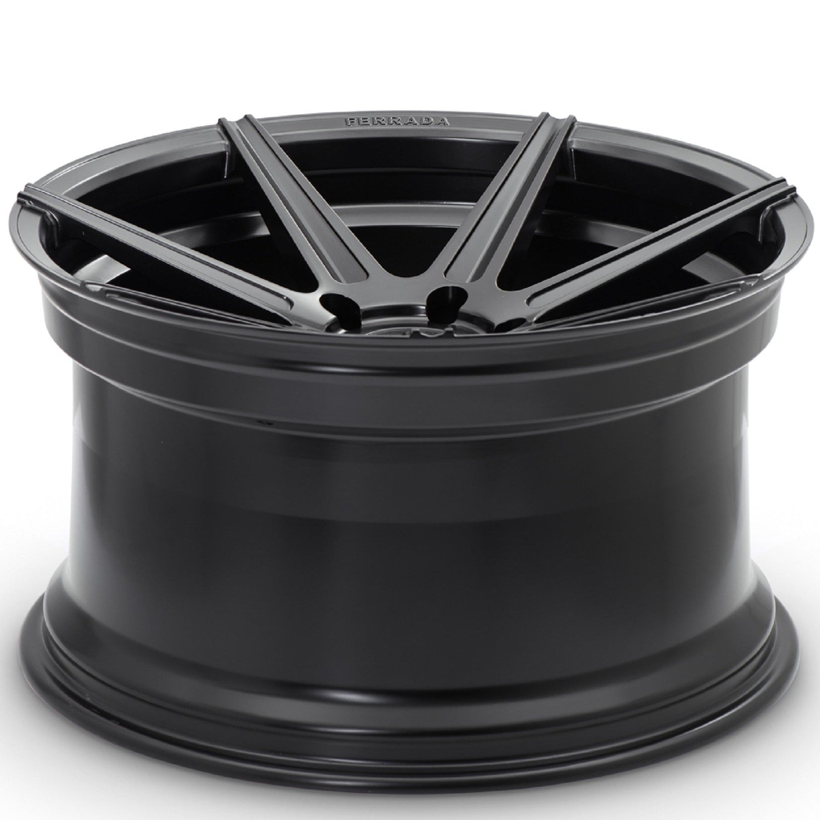 20" (Full Staggered Set) Ferrada F8-FR7 20x9 20x12 Matte Black Wheels-C-Dub Tech