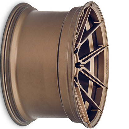 20" (Full Staggered Set) Ferrada F8-FR8 20x9 20x10 Matte Bronze Wheels-C-Dub Tech