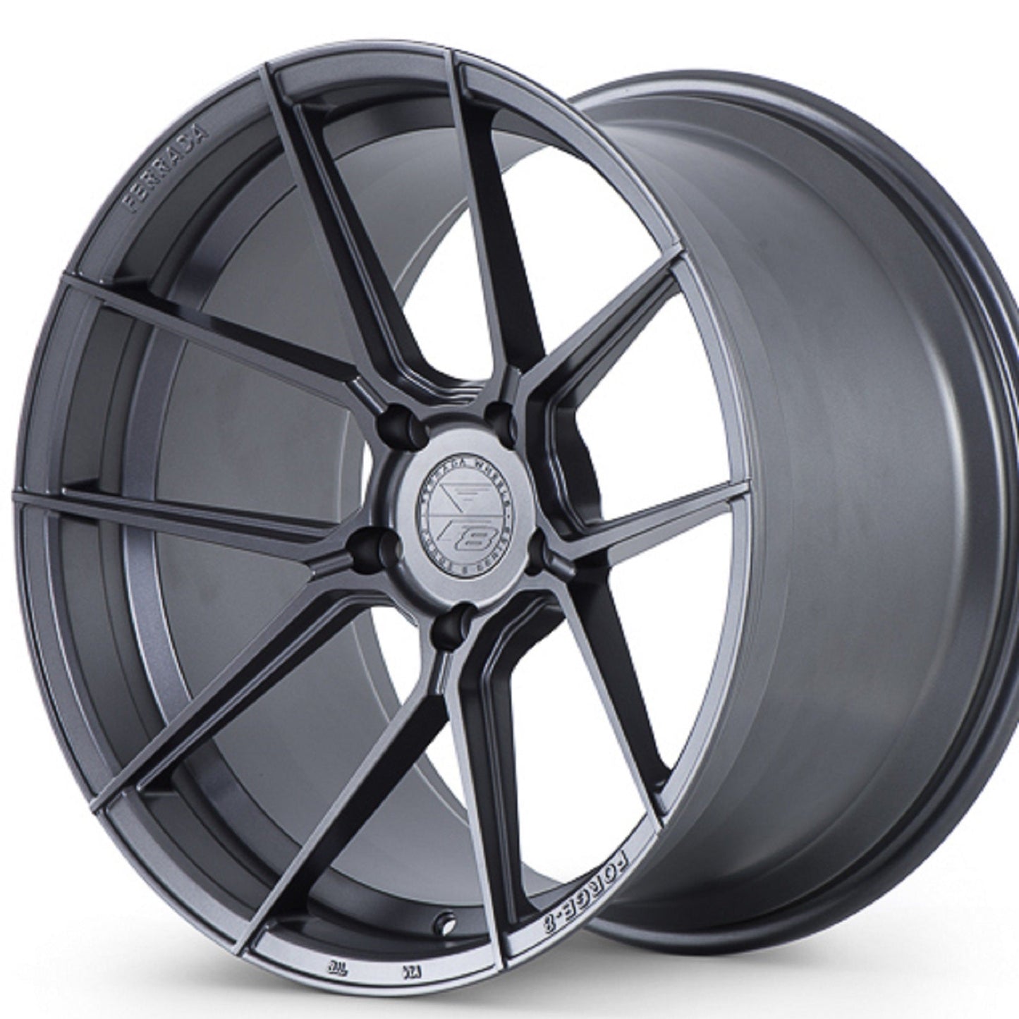 20" (Full Staggered Set) Ferrada F8-FR8 20x9 20x10 Matte Graphite Wheels-C-Dub Tech