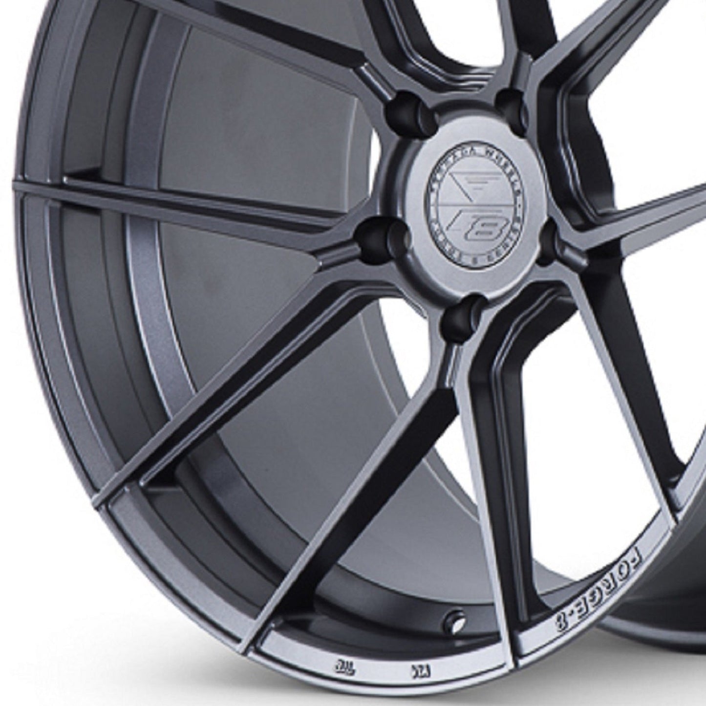 20" (Full Staggered Set) Ferrada F8-FR8 20x9 20x10 Matte Graphite Wheels-C-Dub Tech