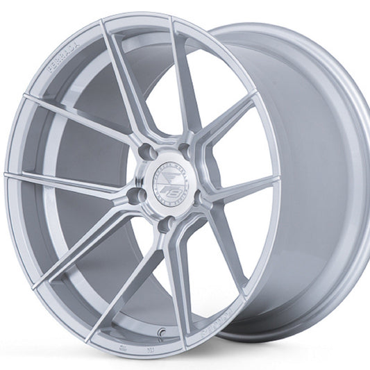 20" (Full Staggered Set) Ferrada F8-FR8 20x10 20x11 Machine Silver Wheels