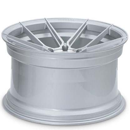 20" (Full Staggered Set) Ferrada F8-FR8 20x10 20x11 Machine Silver Wheels-C-Dub Tech