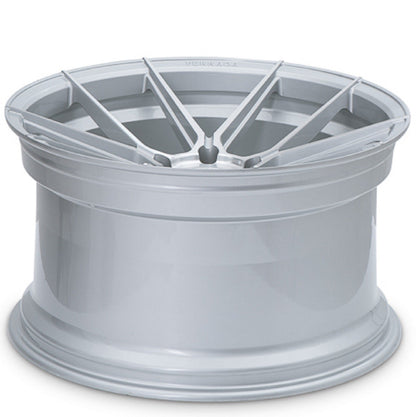 20" (Full Staggered Set) Ferrada F8-FR8 20x9 20x11 Machine Silver Wheels-C-Dub Tech