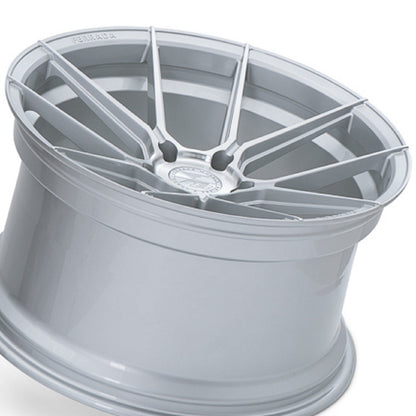20" (Full Staggered Set) Ferrada F8-FR8 20x9 20x11 Machine Silver Wheels-C-Dub Tech