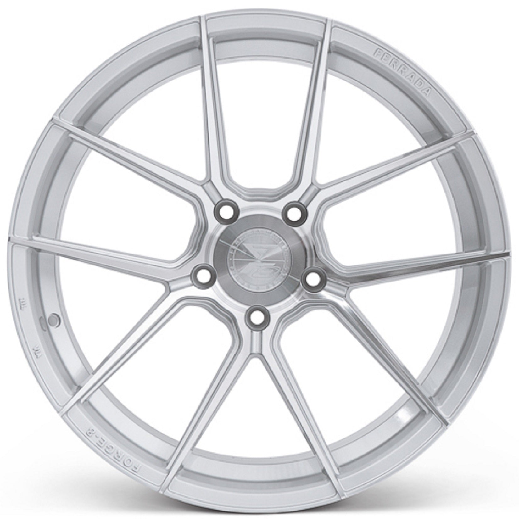 20x10 Ferrada F8-FR8 Machine Silver Forged Wheel-C-Dub Tech