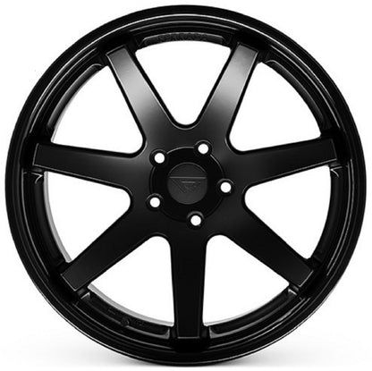 22x10.5 Ferrada FR1 Matte Black w/Gloss Black Lip Wheel-C-Dub Tech