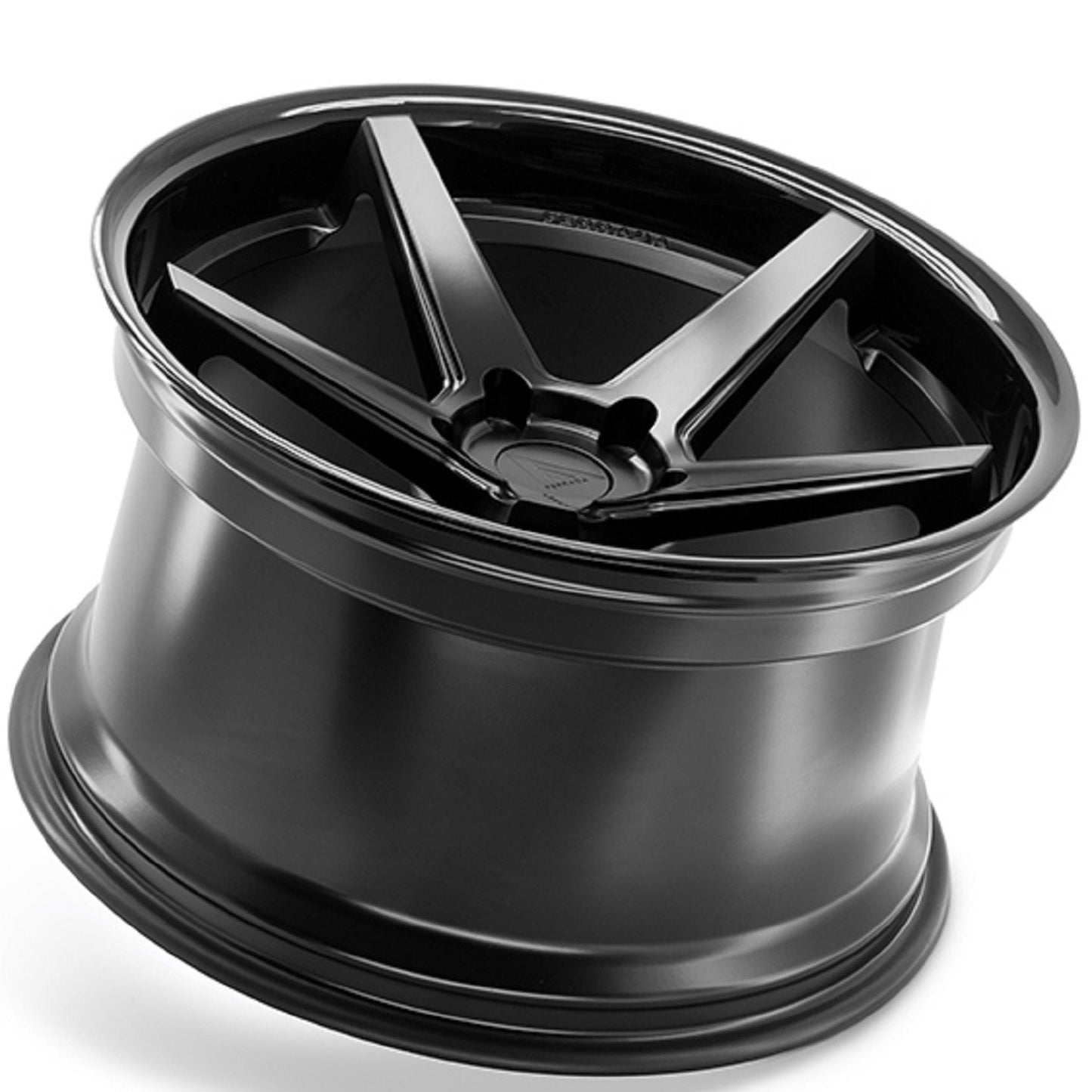 22" (Full Staggered Set) Ferrada FR3 22x9.5 22x11 Matte Black w/Gloss Black Lip Wheels-C-Dub Tech