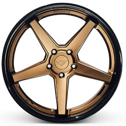 19x9.5 Ferrada FR3 Matte Bronze w/Gloss Black Lip Wheel-C-Dub Tech