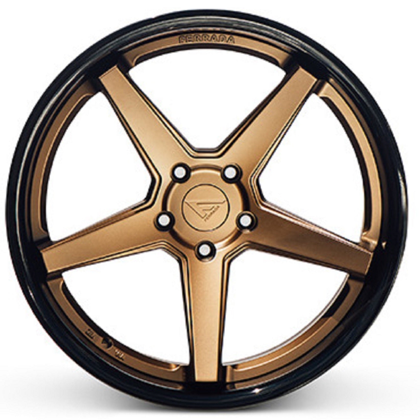 19" (Full Staggered Set) Ferrada FR3 19x8.5 19x9.5 Matte Bronze w/Gloss Black Lip Wheels-C-Dub Tech
