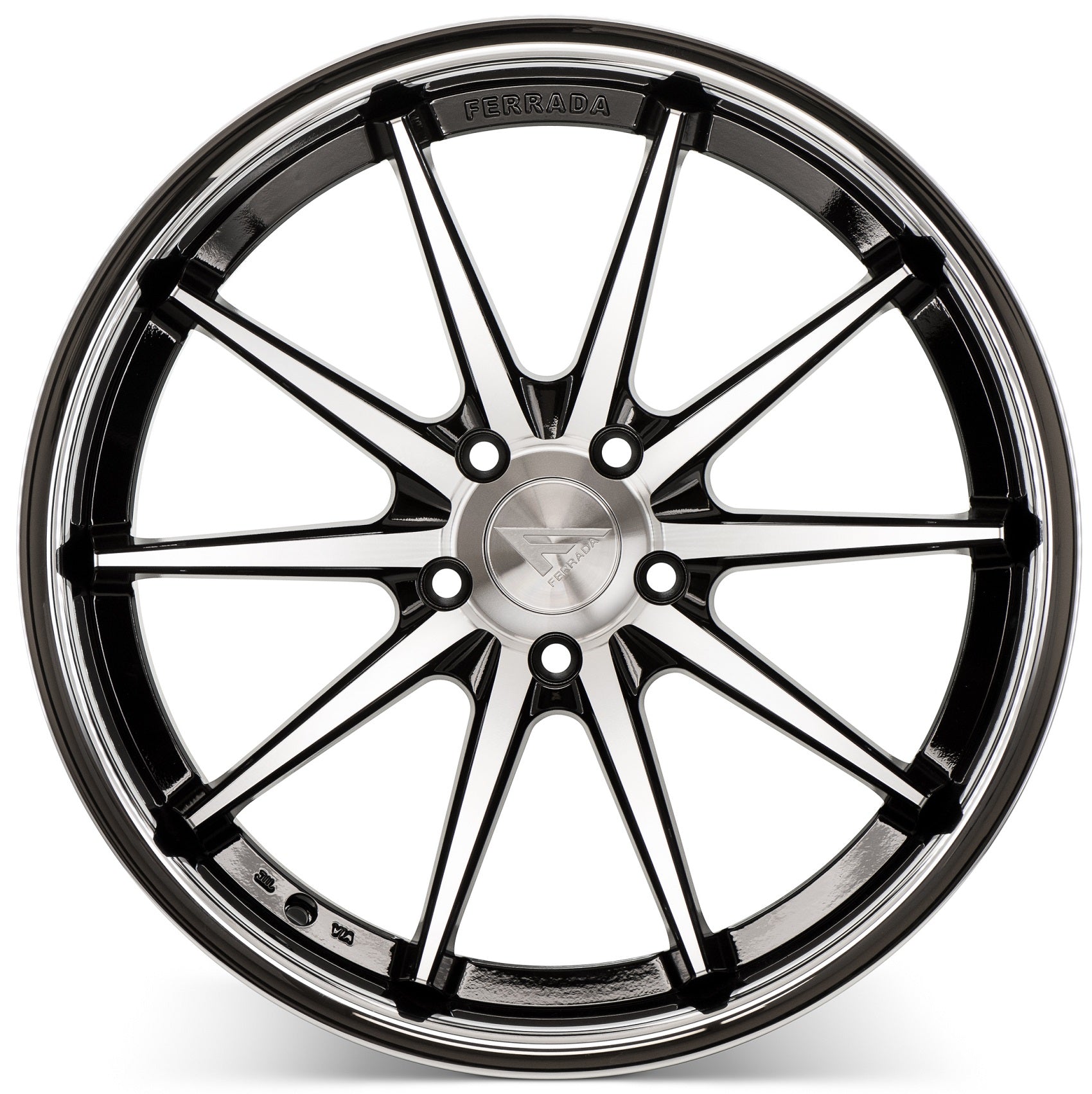 20x9 Ferrada FR4 Machine Black w/Chrome Lip Wheel-C-Dub Tech