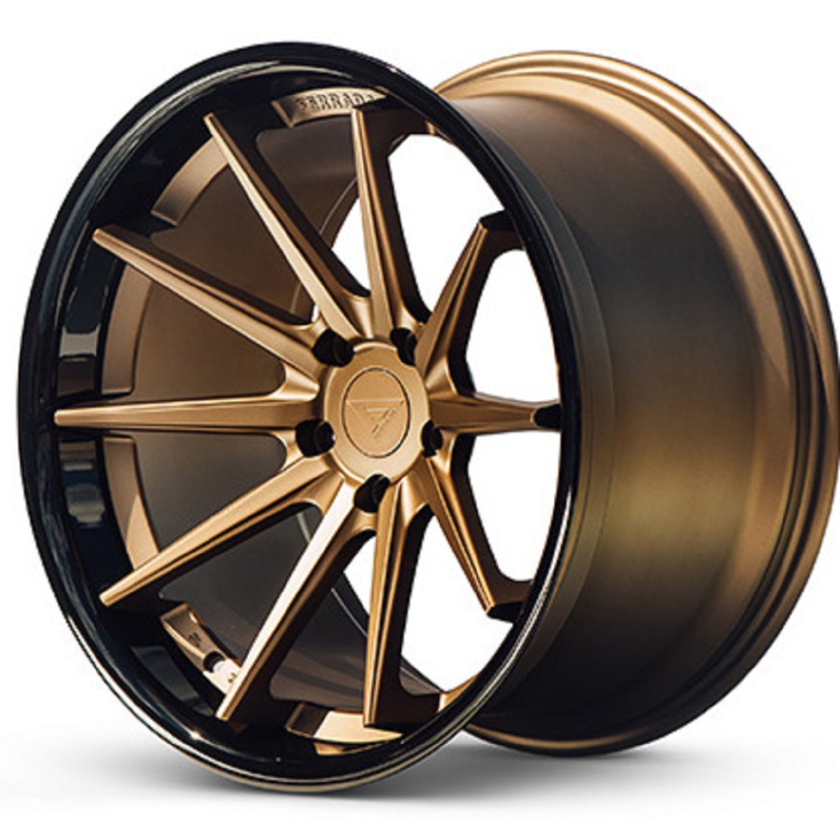 20x10 Ferrada FR4 Matte Bronze w/Gloss Black Lip Wheel-C-Dub Tech