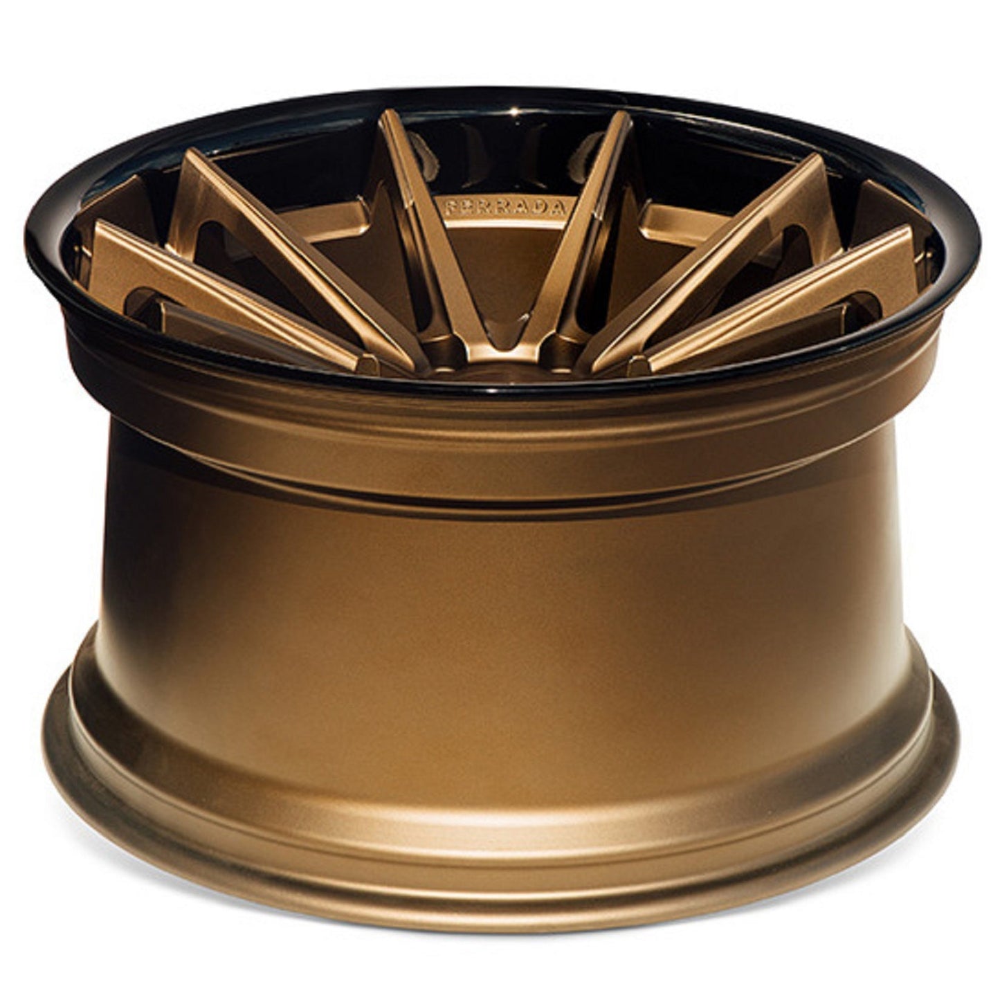 20x8.5 Ferrada FR4 Matte Bronze w/Gloss Black Lip Wheel-C-Dub Tech