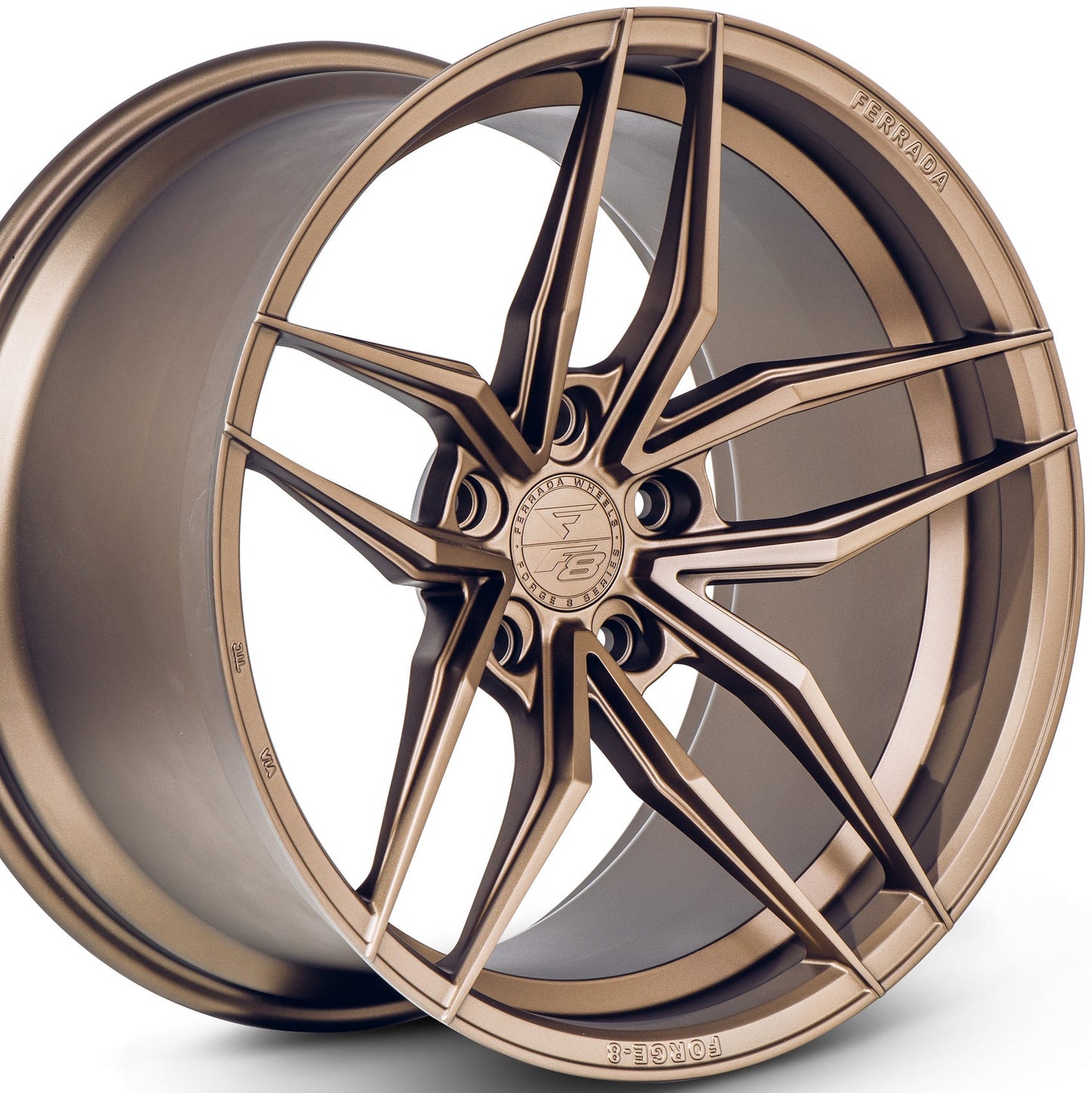 20" (Full Staggered Set) Ferrada F8-FR5 20x9 20x10 Matte Bronze Wheels