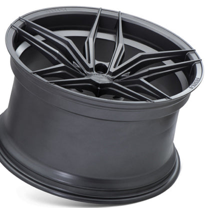 20" (Full Staggered Set) Ferrada F8-FR5 20x9 20x11 Graphite Wheels-C-Dub Tech