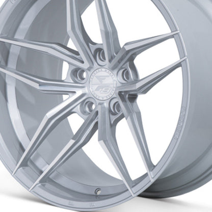20" (Full Staggered Set) Ferrada F8-FR5 20x9 20x11 Machine Silver Wheels-C-Dub Tech