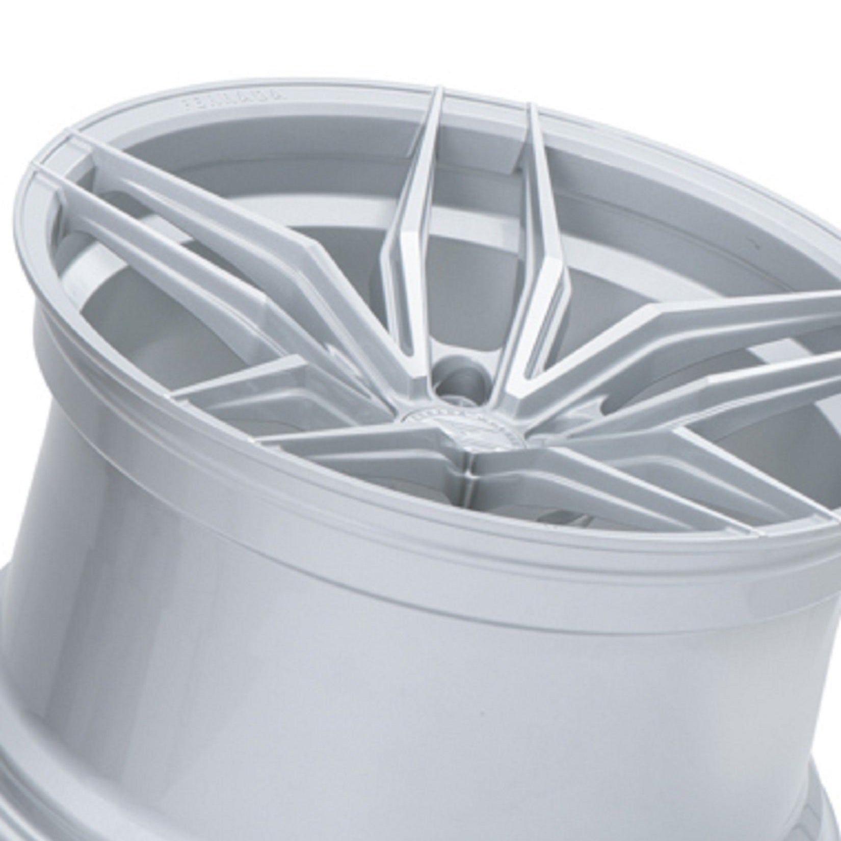 20" (Full Staggered Set) Ferrada F8-FR5 20x9 20x10.5 Machine Silver Wheels-C-Dub Tech