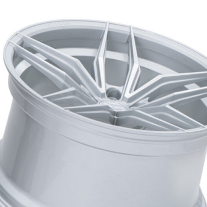 20x10.5 Ferrada F8-FR5 Machine Silver Forged Wheel-C-Dub Tech