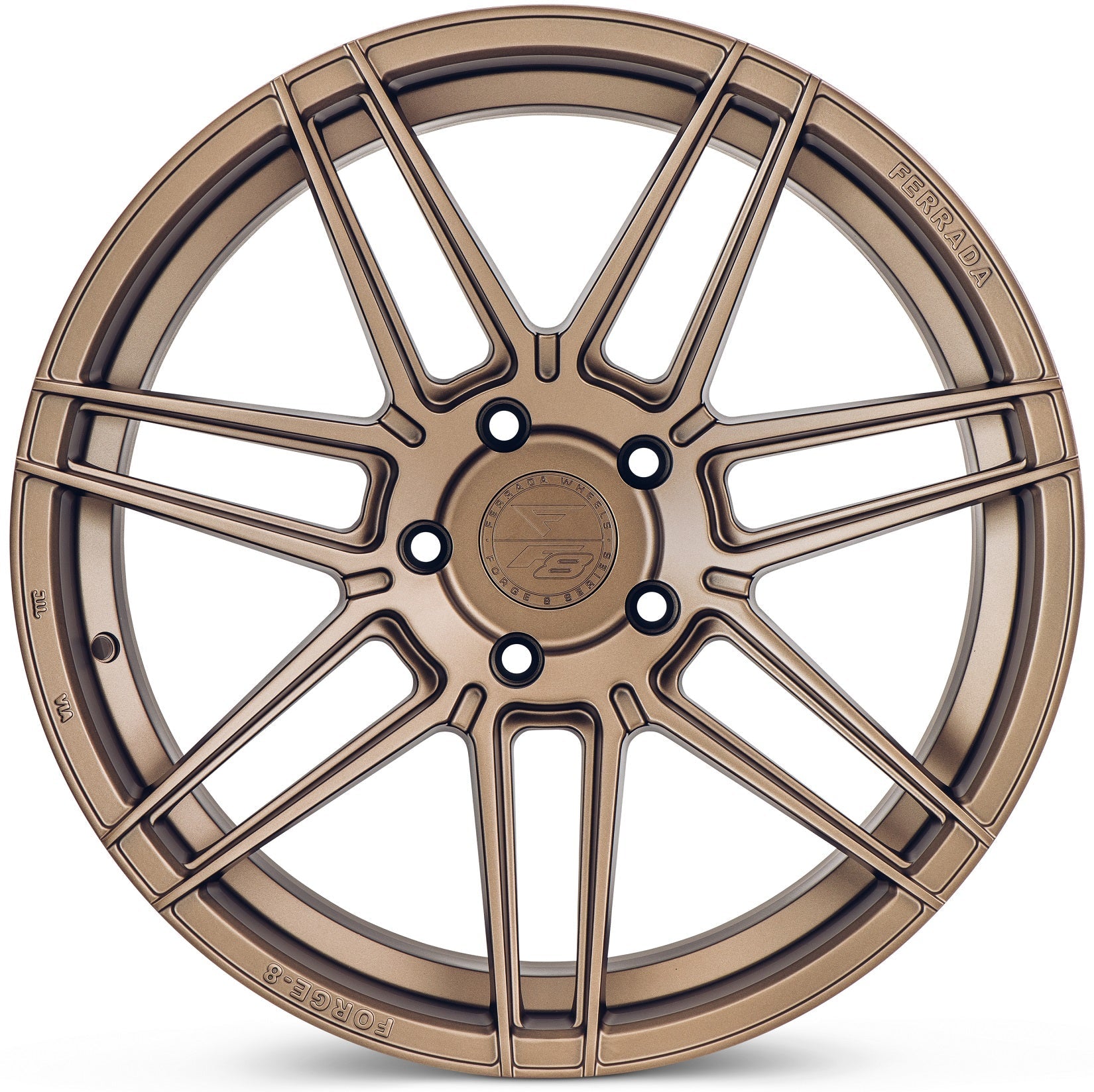 20" (Full Staggered Set) Ferrada F8-FR6 20x9 20x10.5 Matte Bronze Wheels-C-Dub Tech
