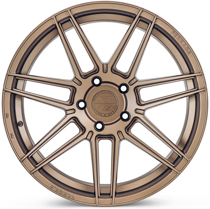 20" (Full Staggered Set) Ferrada F8-FR6 20x9 20x10.5 Matte Bronze Wheels-C-Dub Tech