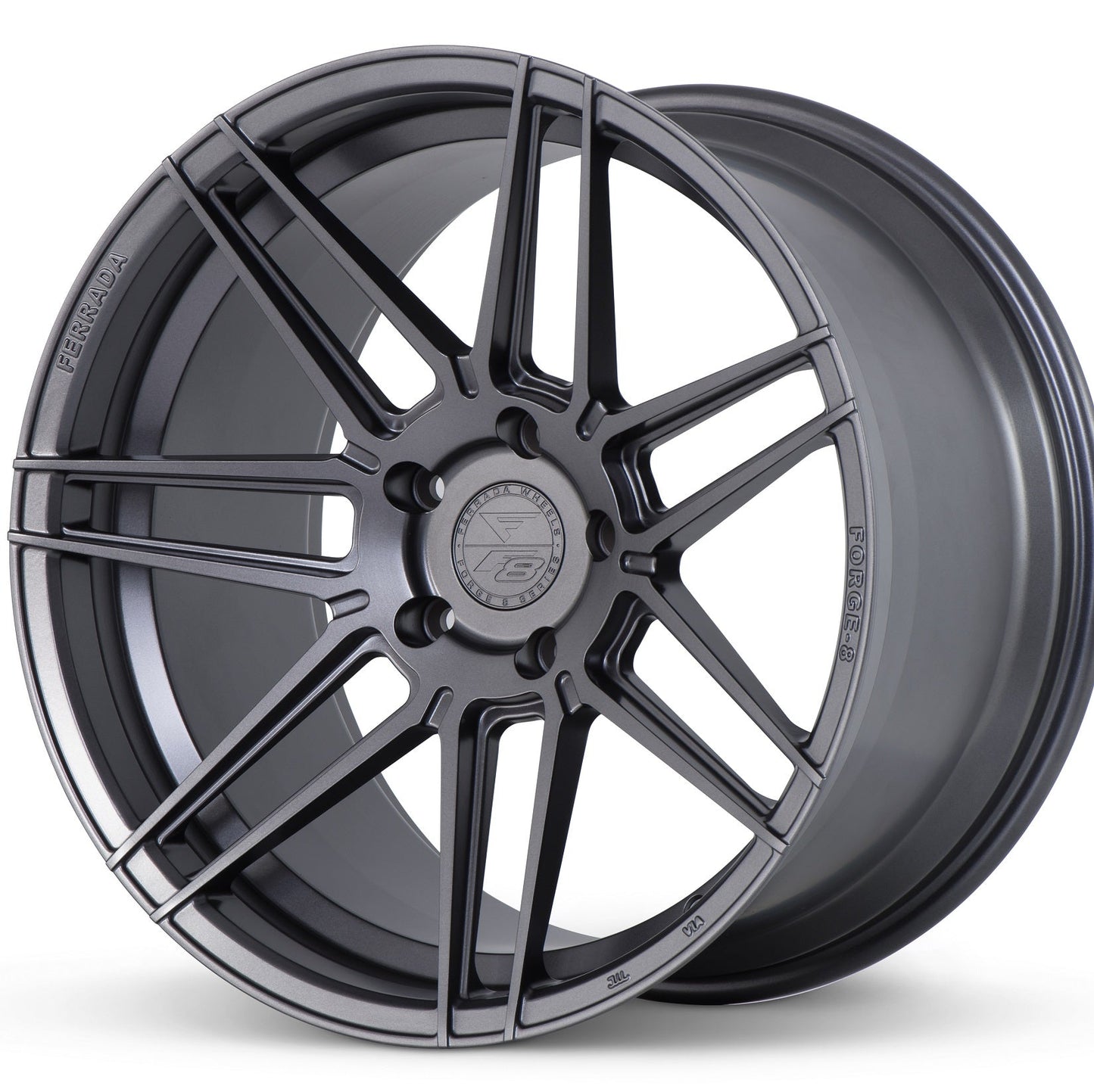 20" (Full Staggered Set) Ferrada F8-FR6 20x10 20x11 Matte Graphite Wheels-C-Dub Tech