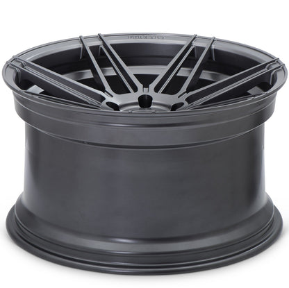 20" (Full Staggered Set) Ferrada F8-FR6 20x10 20x12 Matte Graphite Wheels-C-Dub Tech