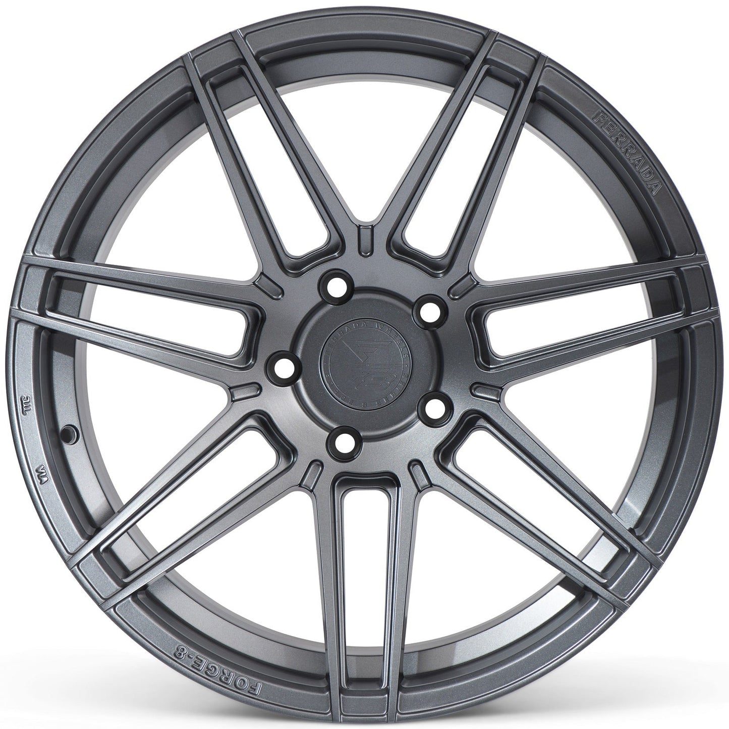 20" (Full Staggered Set) Ferrada F8-FR6 20x10 20x11 Matte Graphite Wheels