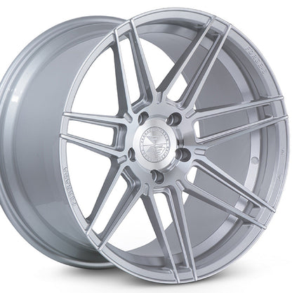 20" (Full Staggered Set) Ferrada F8-FR6 20x10.5 20x11.5 Machine Silver Wheels