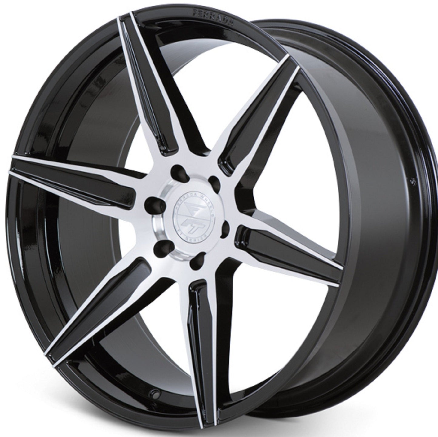 22x10.5 Ferrada FT2 Machined Black Wheel-C-Dub Tech