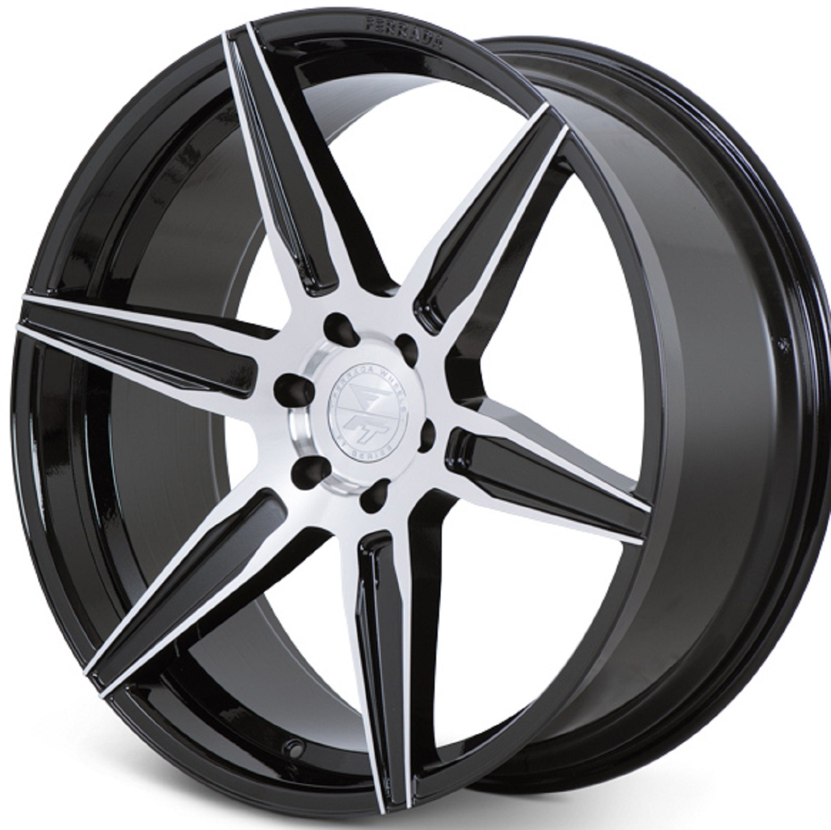 22x10.5 Ferrada FT2 Machined Black Wheel-C-Dub Tech