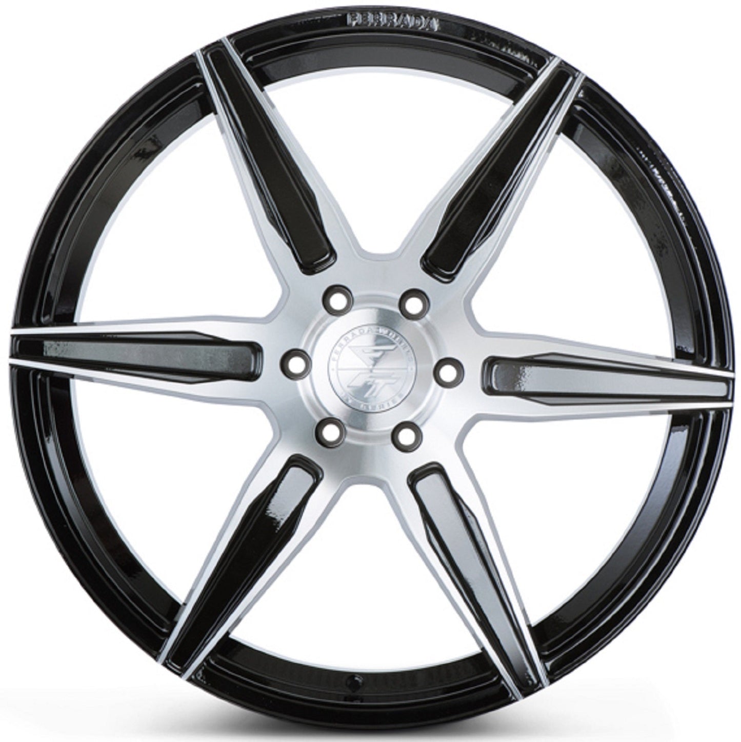 22x10.5 Ferrada FT2 Machined Black Wheel-C-Dub Tech